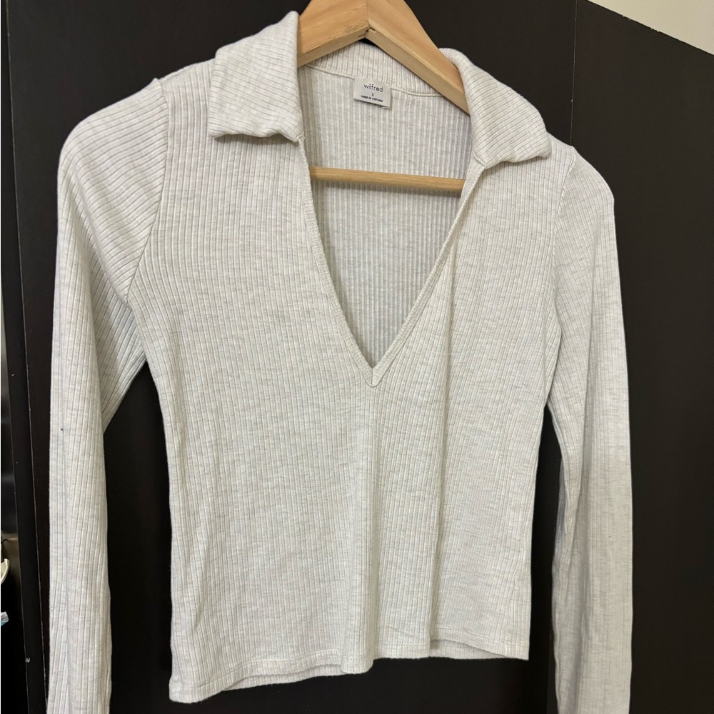 Aritzia Small Ribbed Top